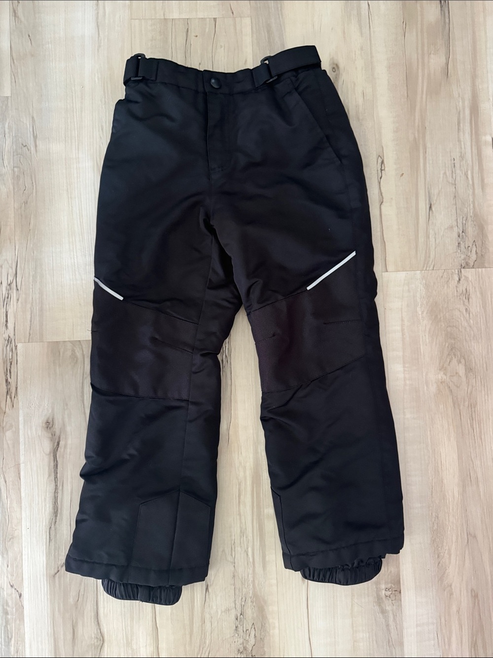 Swiss Tech Black Kids Snow Pants with Reflective Trim
